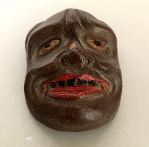 Masque terre cuite - masque, cuite/