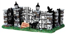 Lemax Gates Terrifiant - Spooky Fer Gate And Fence, Set Of 5 34606