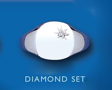 Bague chevalière coussin