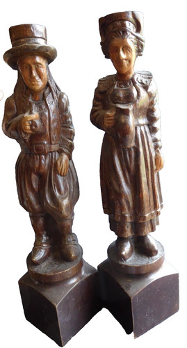 Grand paire statue sculpture - paire,