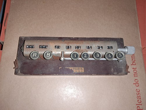 Rare compteur mecanique manuel - compteur,