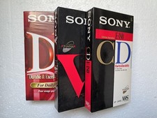 3 Cassette VHS Vierge SONY 2 x