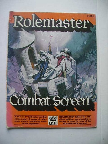 Jeu rolemaster combat screen - jeu,
