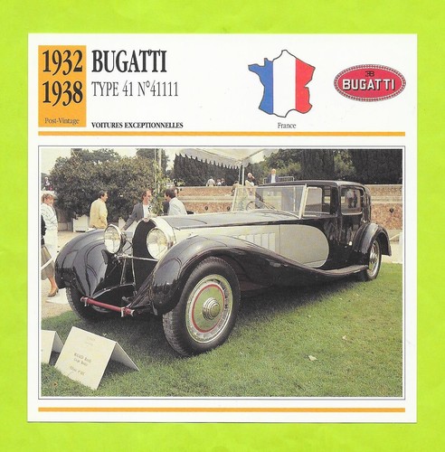 Fiche edito service bugatti - fiche,