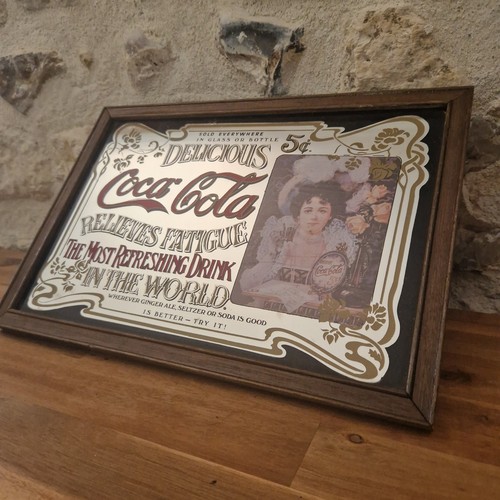 Cadre miroir coca cola vintage - miroir,