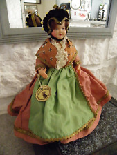 POUPEE FOLKLORIQUE PETITCOLLIN SAVOYARDE  CELLULOID 19 CM  T BON ETAT