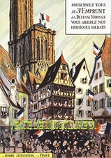 WW 1 Hansi 3 eme emprunt de la Défense national  -affiche plastifiée