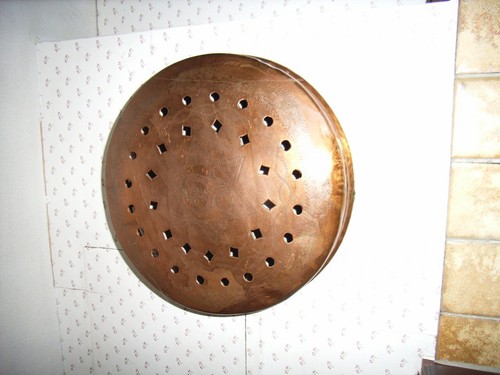Plat cuivre perforé - plat,