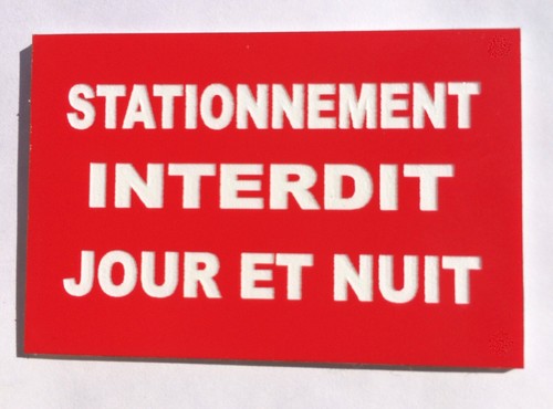 Panneau stationnement - panneau, "stationnement