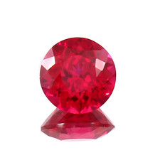 9x9 MM AAA Qualité Naturel sans Défaut Mozambique Rubis Rouge Ample Rond Gemme