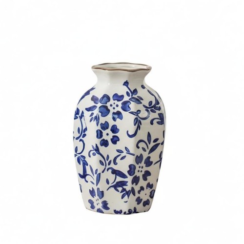 Vase céramique bleu marine