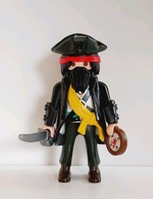 Playmobil JACK SPARROW Pirates des Caraïbes bateau île trésor personnage custom