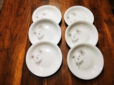 6 ANCIENNES ASSIETTES CREUSES PORCELAINE DE SOLOGNE LAMOTTE