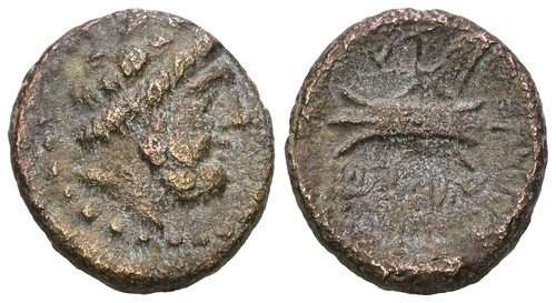 Sicily akragas bronze coin - sicily, ae