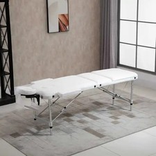 Table de massage pliante, réglable en hauteur, avec oreillers, pour salons