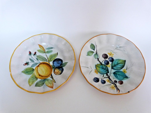 Assiettes cantagalli faïence - cantagalli,