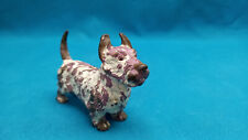 BRONZE POLYCHROME DE VIENNE CHIEN TERRIER 400G
