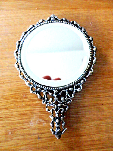 Petit miroir poche - petit, ancien