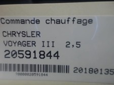 Commande chauffage CHRYSLER