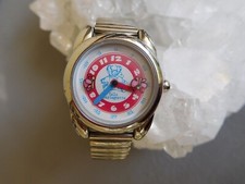 LULU CASTAGNETTE MONTRE BRACELET METAL FLEX BLEU BLANC PAPILLON FILLE GIRL WATCH