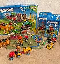 Playmobil - Réf 3124 + 3066 + 3233 - SuperSet ferme fermier agriculteur
