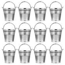  12 Pcs Mini Seau Metal Metallique À Bonbons D'Halloween Contenants Biscuits