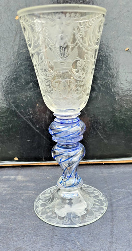 Grand verre cristal bohême - grand,