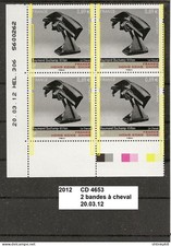 variété CD4 de 2012 neuf** Y&T n° 4653 bandes à cheval daté 20.03.12