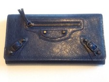 Portefeuille Balenciaga bleu - Femme