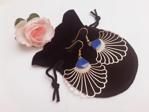 Boucles oreilles éventail - boucles, d'oreilles