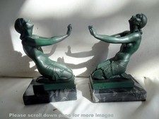 Art Deco Bookends  ‘Extase’* By Fayral