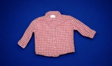 Trussardi Baby bébé 12 mois 1 an fille superbe chemise manches longues rouge