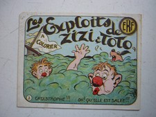 ALBUM  A COLORIER  /  LES EXPLOITS  DE ZIZI ET TOTO  /    VICA  ?