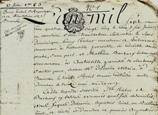 1785 Arpentage et plantation