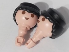 PLAYMOBIL X2 TÊTES PERRUQUES
