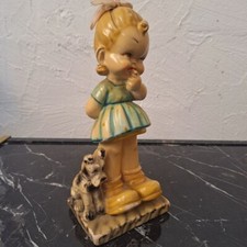 statue fillette année 50 en