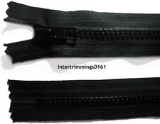 YKK Fermeture Noir 35.6cm,39.4cm & 49.5cm,Chunky Plastique Dents,Bout Fermé ,N