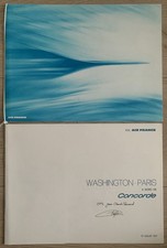 Rare Menu Excoffon Concorde F.BVFB, Washington-Paris, 31.07.1977 Signé PILOTE