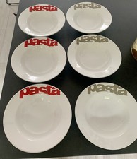 COSY TRENDY Lot de 6 Assiettes à pâtes en Porcelaine Blanc D 25,5 cm