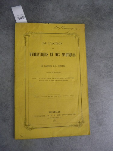 Donders mydratiques et - donders,