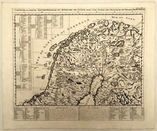 Carte ancienne SUÈDE NORVÈGE