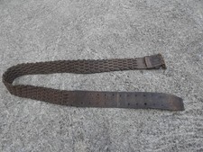WW1 France 40 Ceinturon en cuir Marron Mle Tréssé Maginot Gravé Stalag ?
