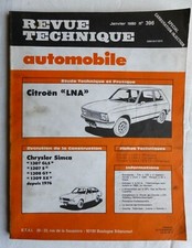 RTA Revue technique automobile CITROEN LNA / CHRYSLER SIMCA