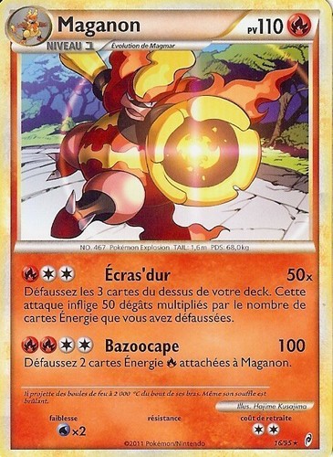 Carte pokemon maganon - pokemon, "