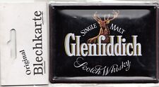 plaque metal 11x8 cm - WHISKY GLENFIDDICH  - Original Blechkarte