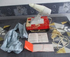Vintage Sèche Cheveux Moulinex Avec casque  support  Boîte D´origine  fonctionne