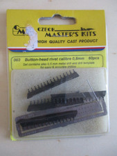 BUTTON-HEAD RIVET CALIBRE 0.8mm TETE DE RIVET ACCESSOIRE DETAILLING AVION BATEAU