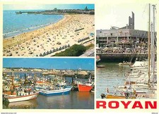 17 - Royan - Multivues - La Plage - Bateaux - Flamme Postale - CPM - Voir Scans