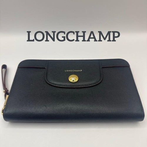 Longchamp long wallet black - longchamp,