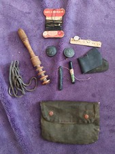 Trousse à couture de poilu en toile cirée nominative - 1ere guerre mondiale